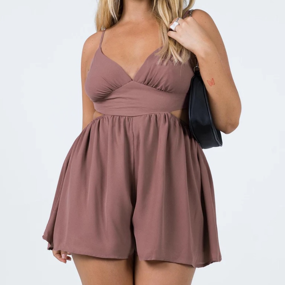 Princess Polly Avari Romper Brown